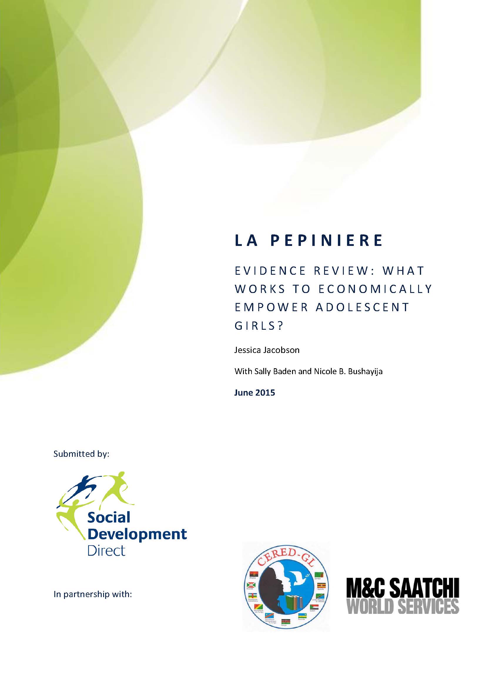 Evidence Review What works to economically empower adolescent